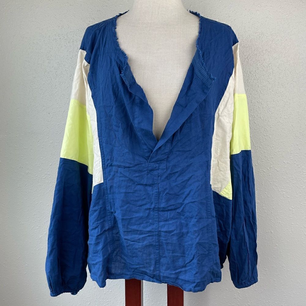 NWT Blue Alpine Pullover Light Jacket Top Size L